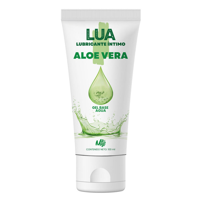 Gel Lubricante Intimo Con Aloe Vera Lua By M De Mujer, 100ml Sabor Sin Sabor