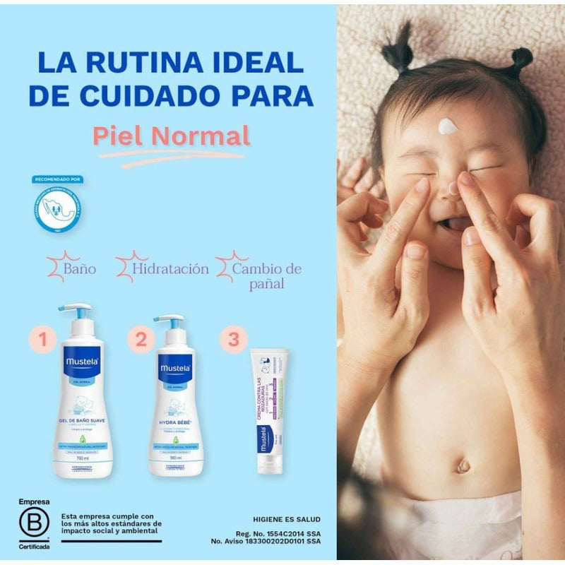 Loción Corporal Mustela Hydra Bebé Para Piel Normal 750 Ml