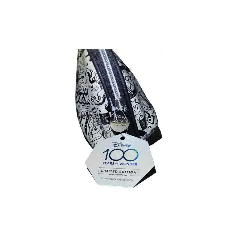 Cosmetiquera Disney Retro 100 Años Edición Limitada Color Blanco Con Negro
