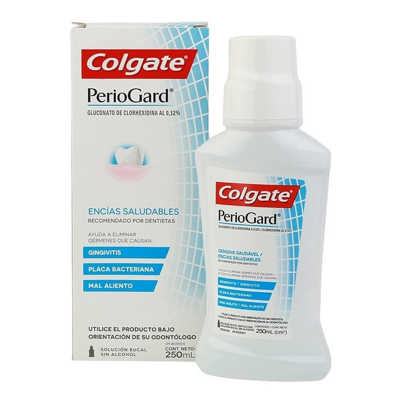 Enjuague Bucal Colgate Periogard Menta Original Sin Alcohol 250m