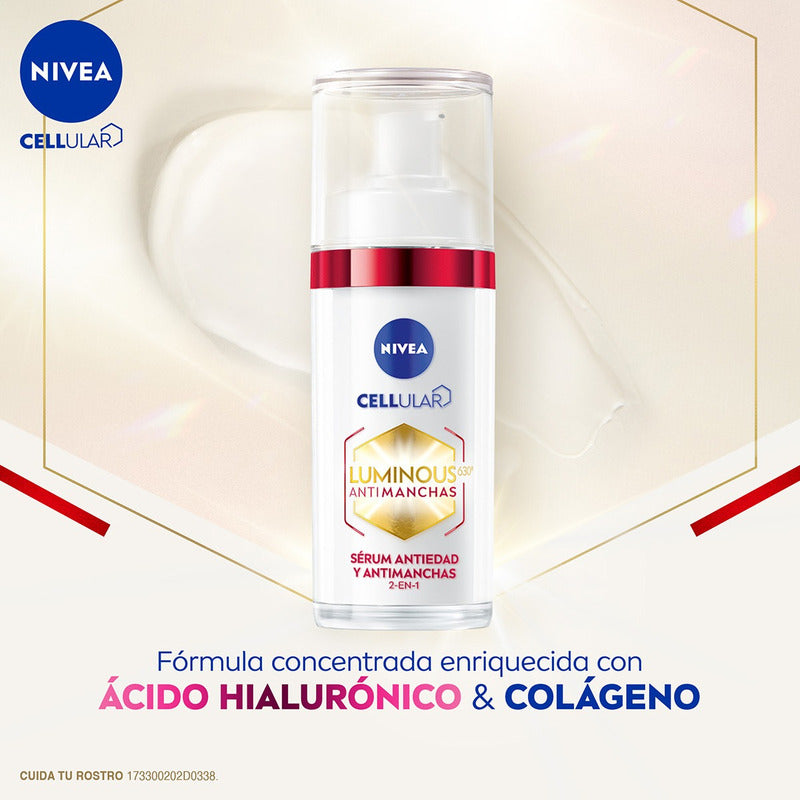 Serum Facial Anti-edad Nivea Luminous630 Anti-manchas 30ml - Normal - Día/noche
