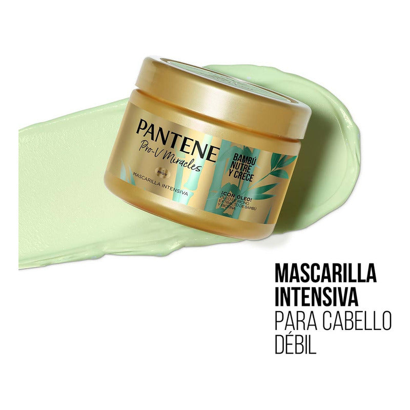 Mascarilla Pantene Pro-v Miracles Bambú Nutre & Crece 300 Ml