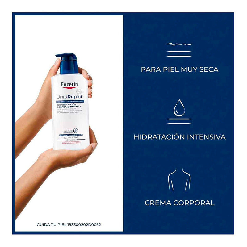Eucerin Loción Hidratante Corporal Urea Repair Plus 400ml, Hidratación Intensiva, Urea, Piel Seca Y Muy Seca