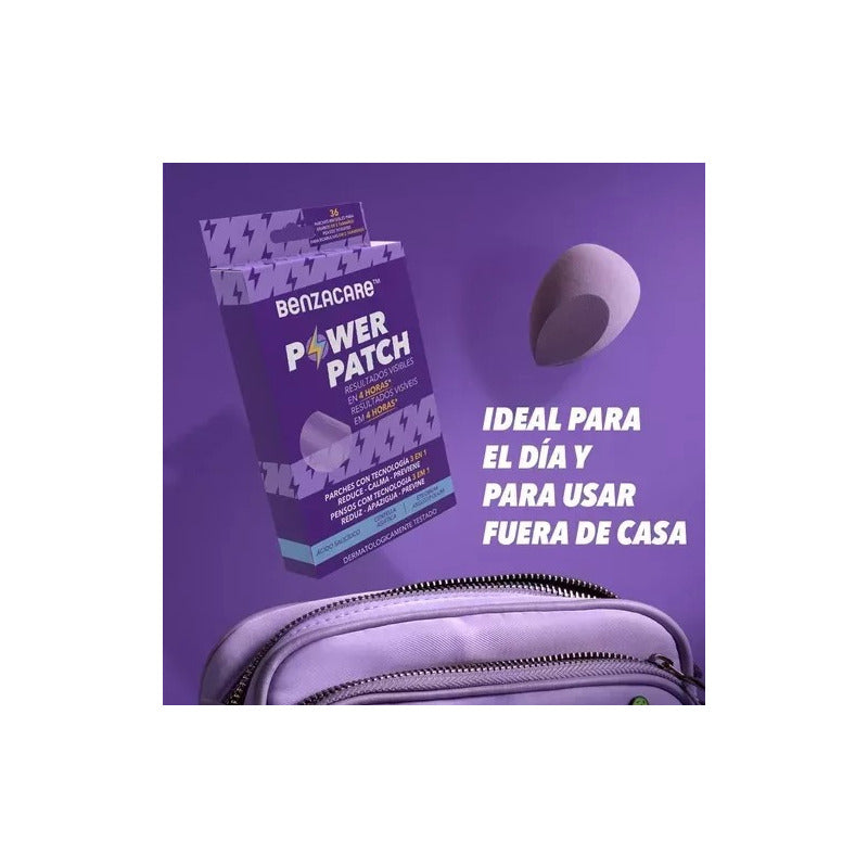 Benzacare Power Patch Parche Reduce Imperfecciones 36 Piezas Día/noche Todo Tipo De Piel