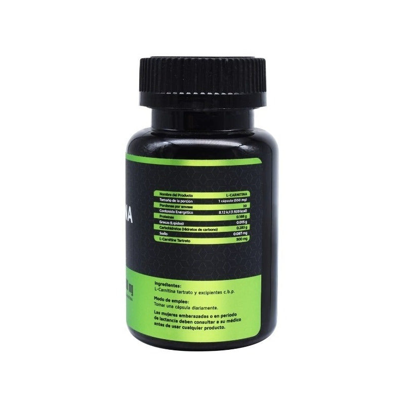 L-carnitina High Power Suplemento 30 Caps Sin Sabor