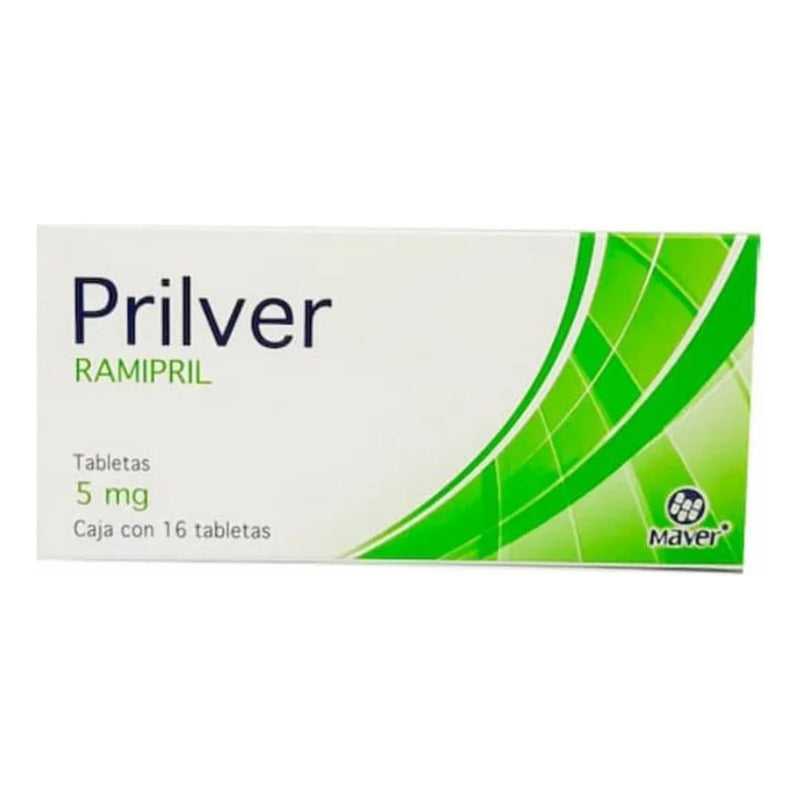 Prilver Ramipril 5 Mg Caja Con 16 Tabletas