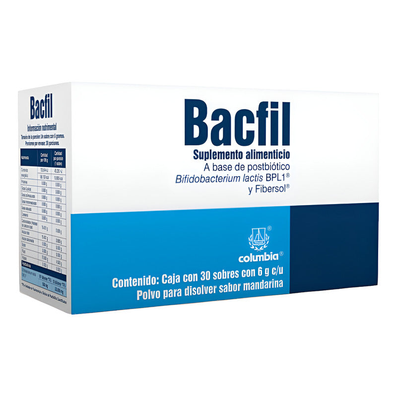 Bacfil Polvo Sabor Mandarina 30 Sobres Mandarina
