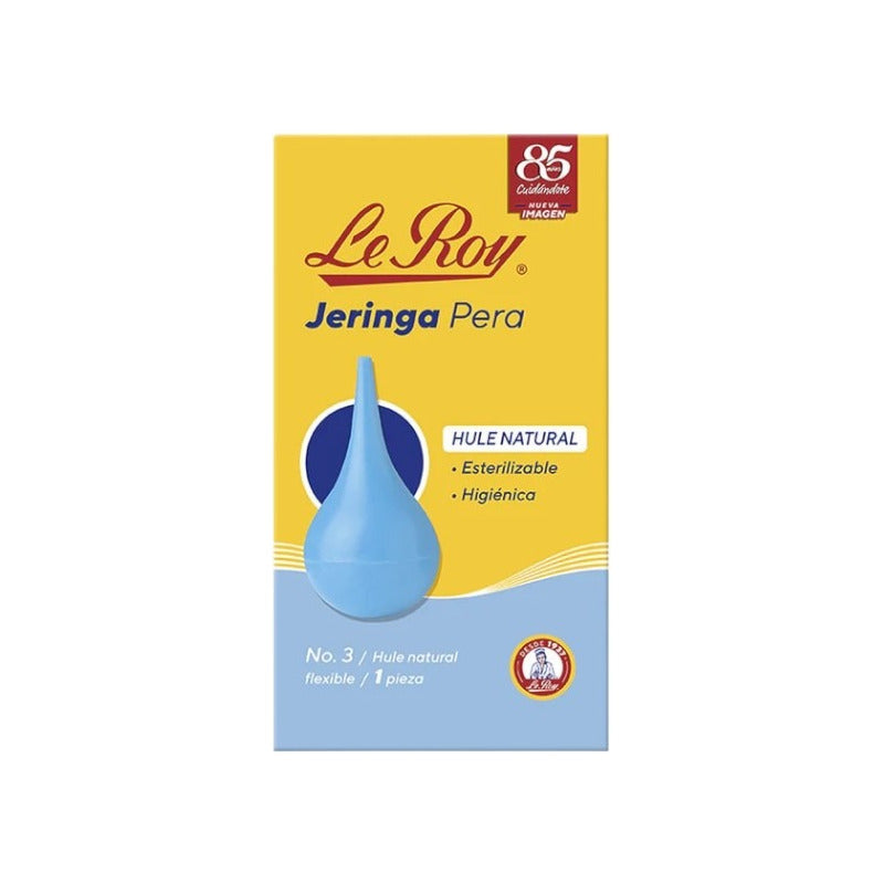 Le Roy Jeringa Pera Hule Natural No. 3 1pz Azul Acero