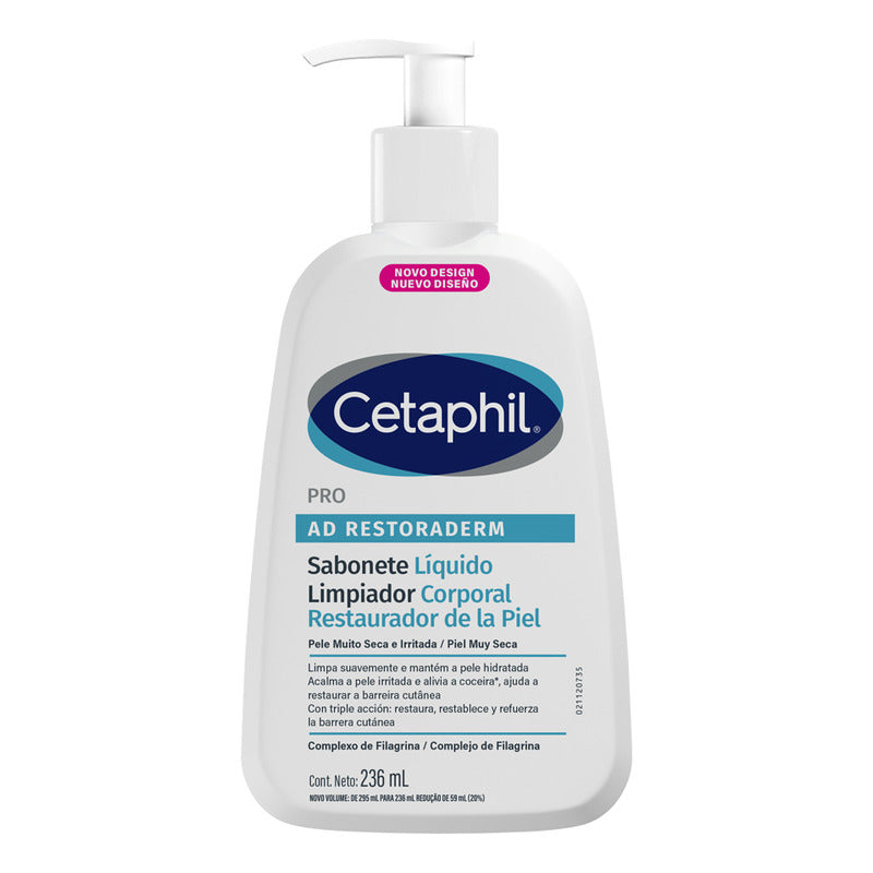 Jabón Líquido Cetaphil® Pro Ad Restoraderm 236 Ml