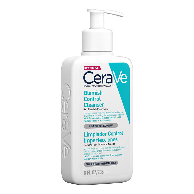 Cerave Limpiador Control Imperfecciones Anti-acne 236ml Acneica Día/noche