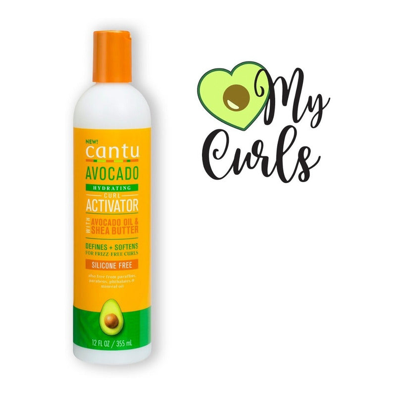 Crema Para Peinar Cantu Aguacate Hidratante Activador De Rizos 355ml