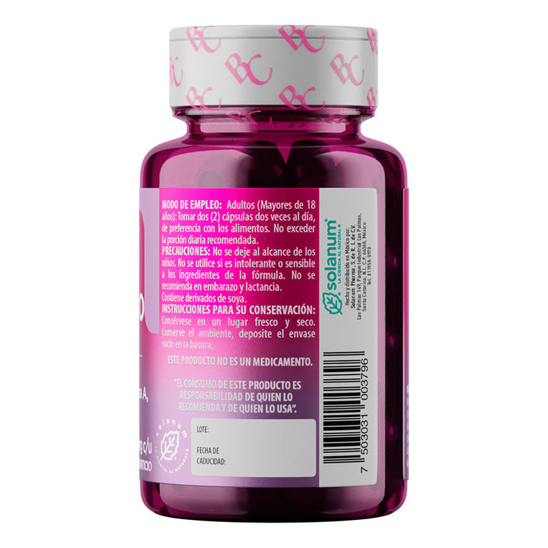 Solanum Colágeno 6 En 1 60 Capsulas Sabor Sin Sabor