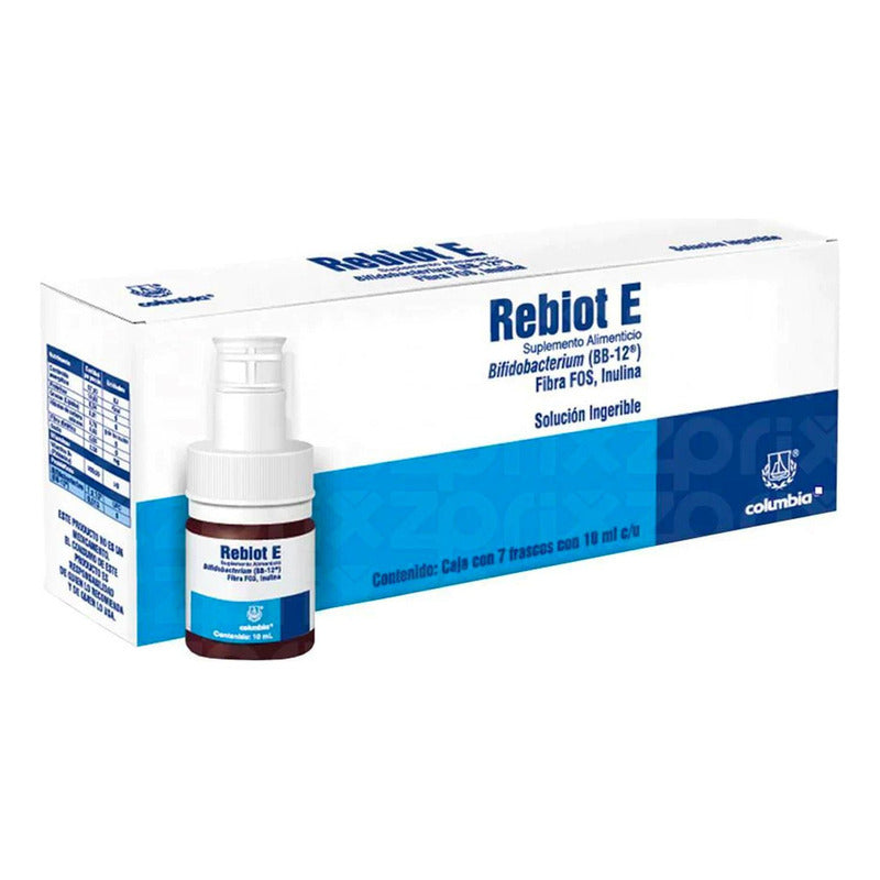 Suplemento Alimenticio Rebiot E 7 Frascos De 10 Ml