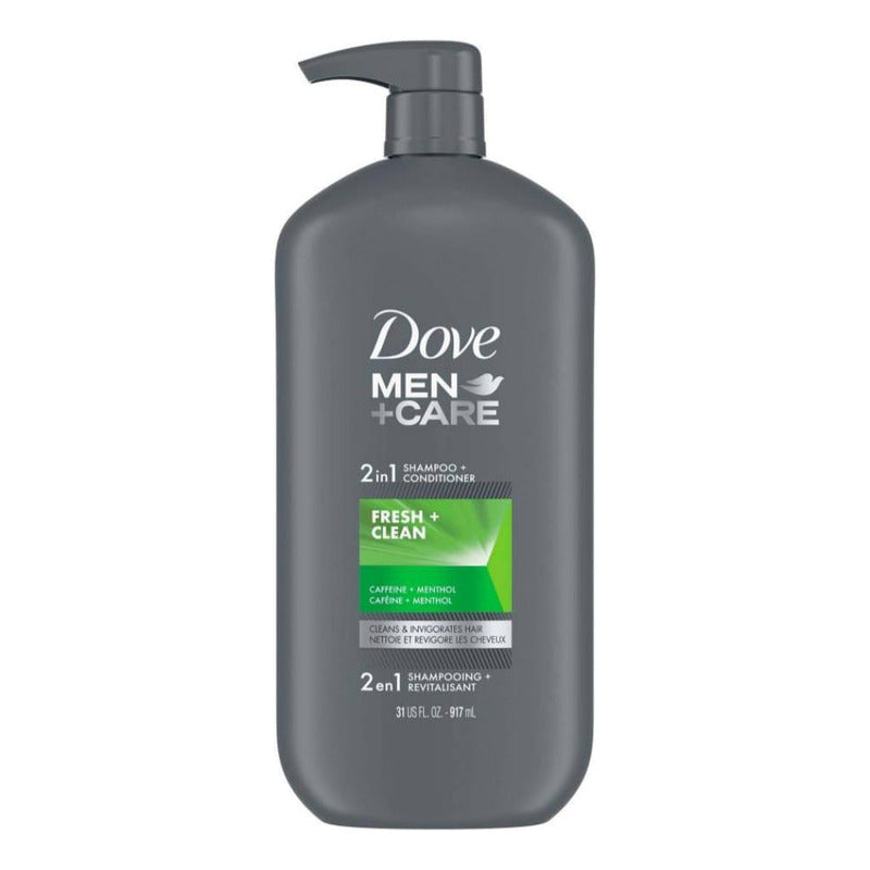 Shampoo 2 En1 Dove Men Care Acondicionador Fresh Clean 917ml
