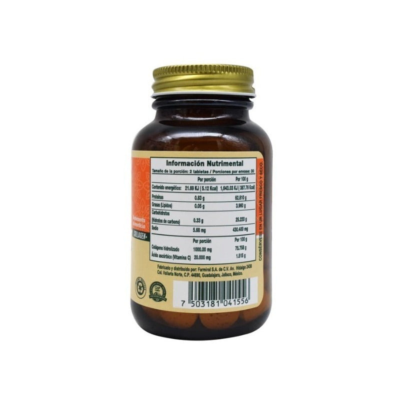 Colagener Colageno Hidrolizado Vitamina C 60 Tabletas Todo Tipo De Piel