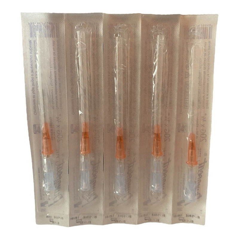 Punzocat Catéter 20gx19mm (3/4) Naranja 5 Piezas
