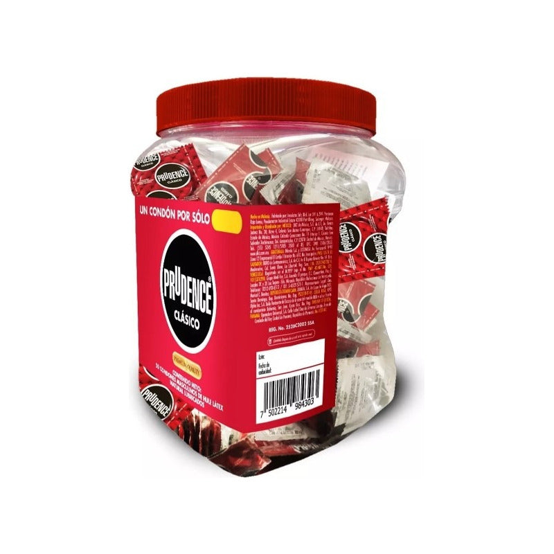 Prudence Clasico Vitrolero Preservativo 50 Piezas