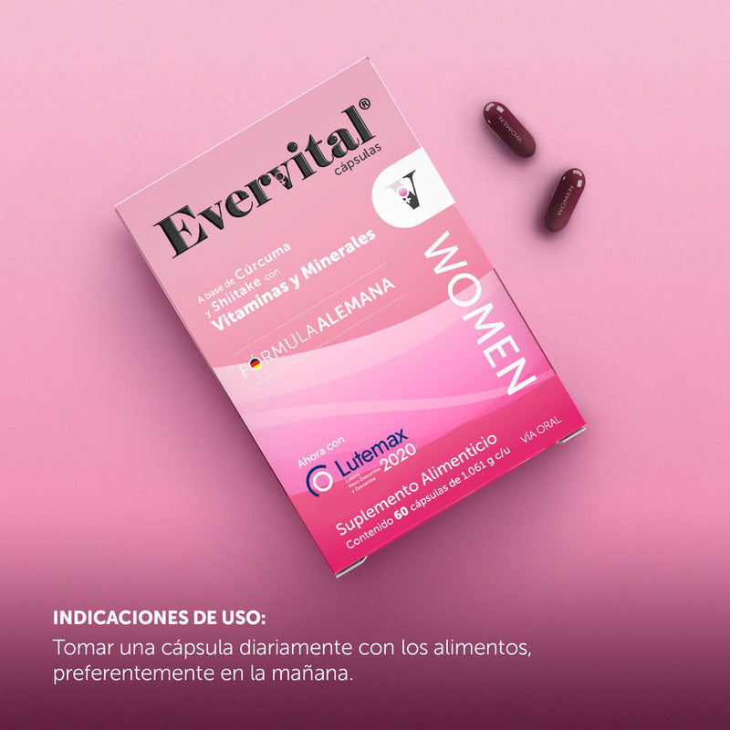 Bomuca Evervital Women 60 Cápsulas Sin Sabor