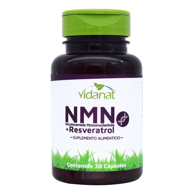 Vidanat Nmn + Resveratrol Suplemento Alimenticio 30 Caps Sabor Sin Sabor