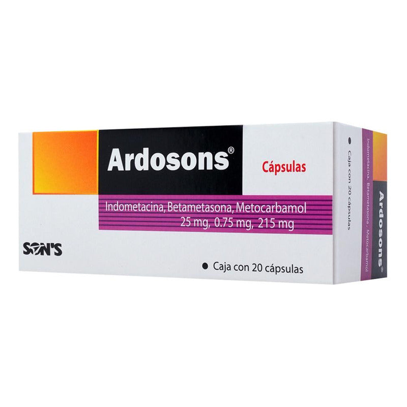 Ardosons Cápsula 25 Mg/0,75 Mg/215 Mg, 20 Cápsulas