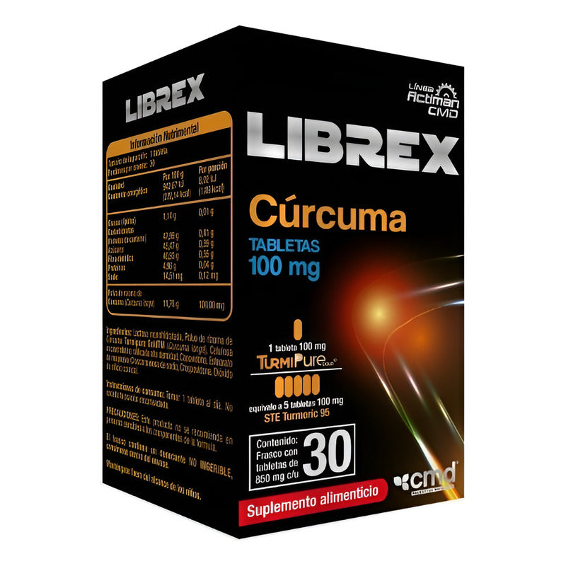 Cúrcuma Suplemento Alimenticio Librex 30 Cápsulas N/a