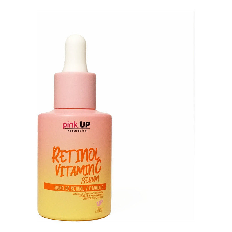Pink Up, Suero Retinol Y Vitamina C, Reduce Y Evita Manchas Momento De Aplicación Día/noche Tipo De Piel Todo Tipo De Piel