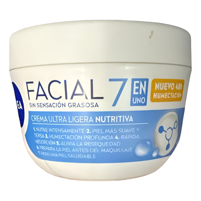 Nivea Crema Facial Hidratante 5 En 1 Para Piel Seca 375ml Todo Tipo De Piel