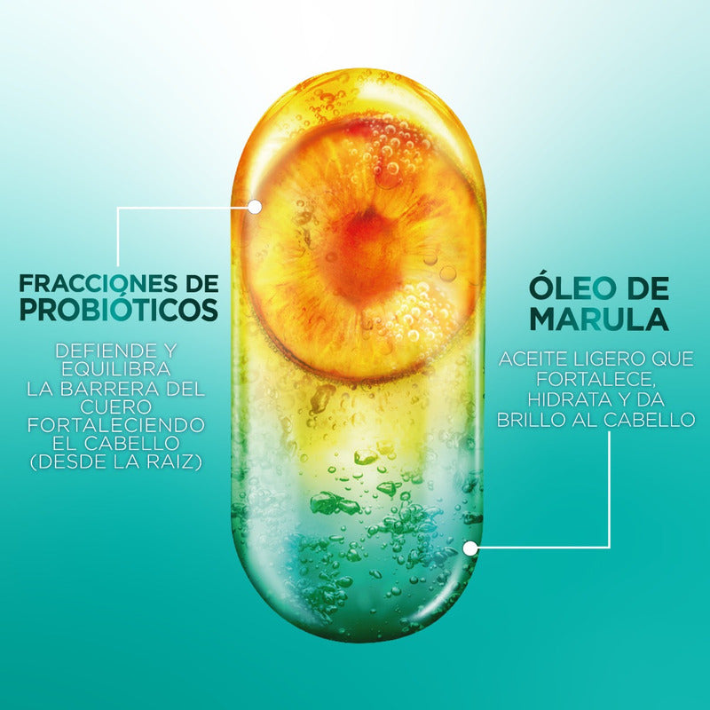 Shampoo Garnier Fructis Probióticos Fuerza 650ml