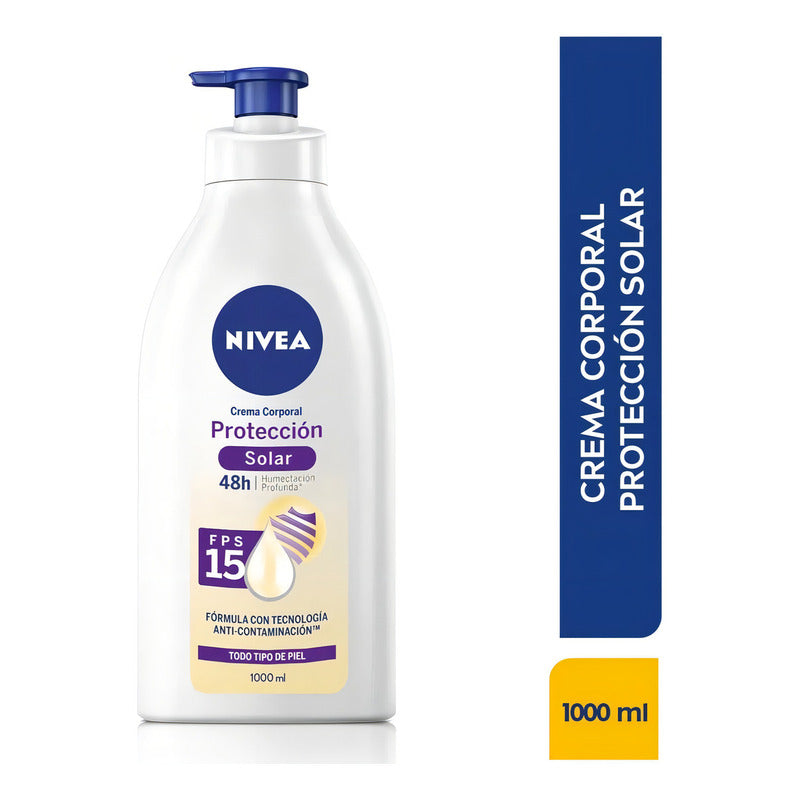 Crema Corporal Fps15 Proteccion Solar Nivea 1 L