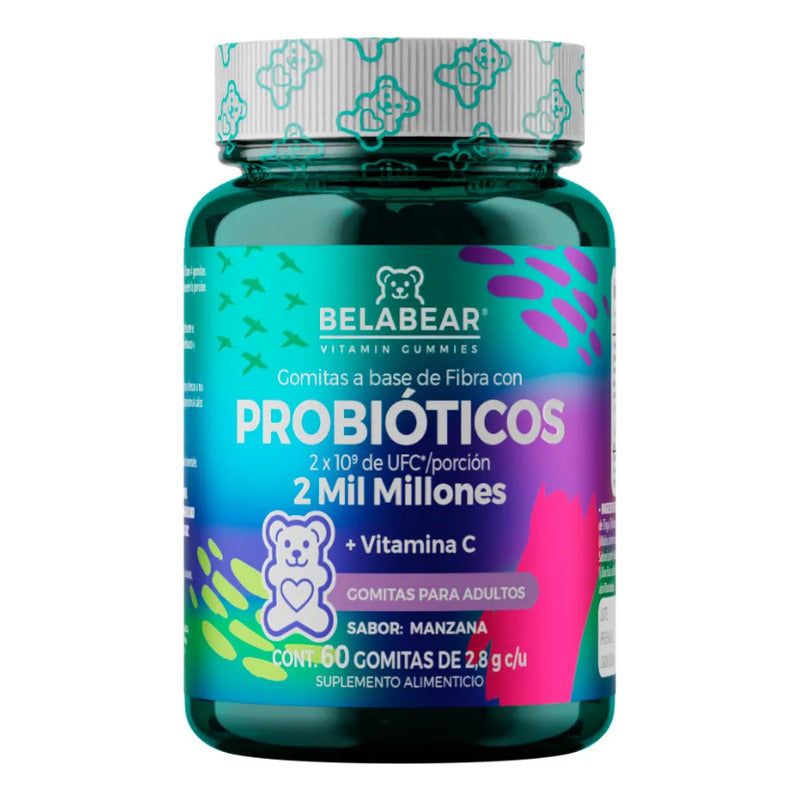 Probióticos 2mil Millones 60 Gomitas Solanum Sabor Manzana