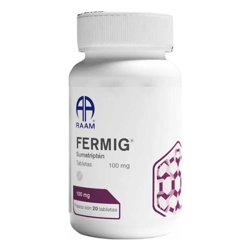 Fermig Sumatriptán Tabletas 100 M G Bote Con 20 Tabletas