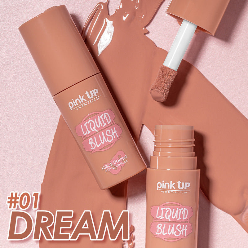 Rubor Líquido Pink Up Liquid Blush Larga Duración Tono Del Maquillaje Dream