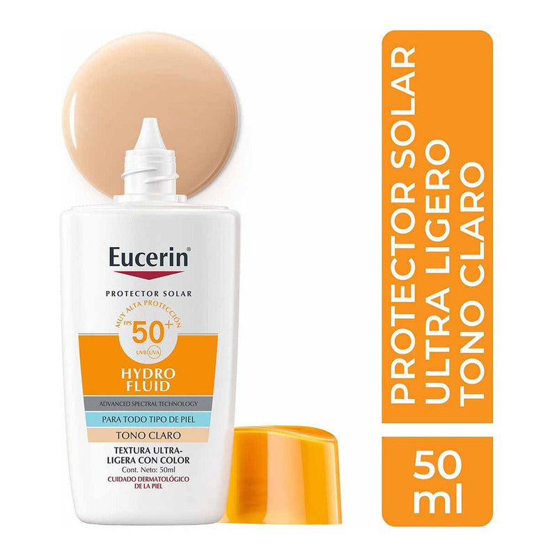 Eucerin Sun Face Hydro-fluid 50ml Fps 50 Tono Claro