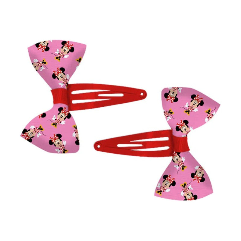 Set De 2 Clips Para Cabello Disney 100 Minnie Mouse