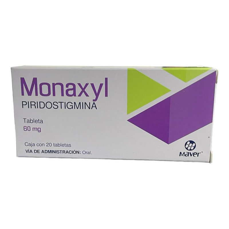 Monaxyl Piridostigmina 60mg 20 Tabletas