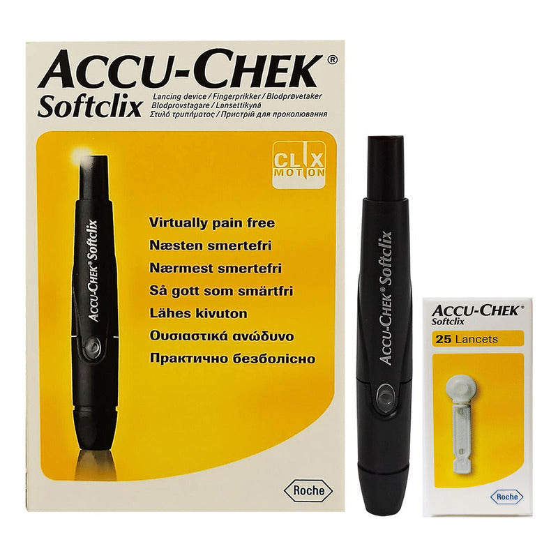 Dispositivo De Punción Softclix Con Lancetas Accu-chek