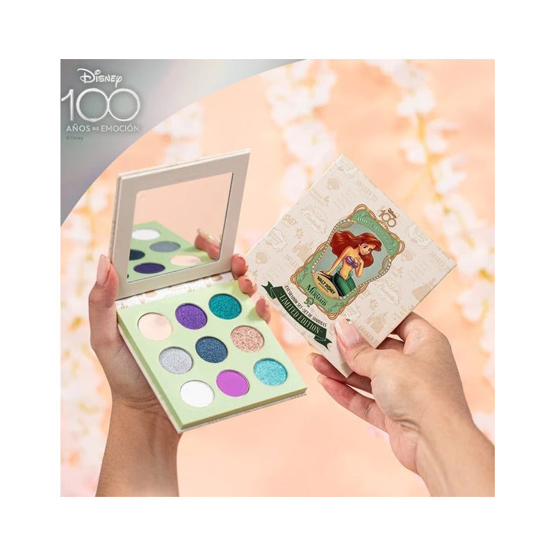 Set De Sombras Disney 100 Años Edición Especial Sirenita Ariel