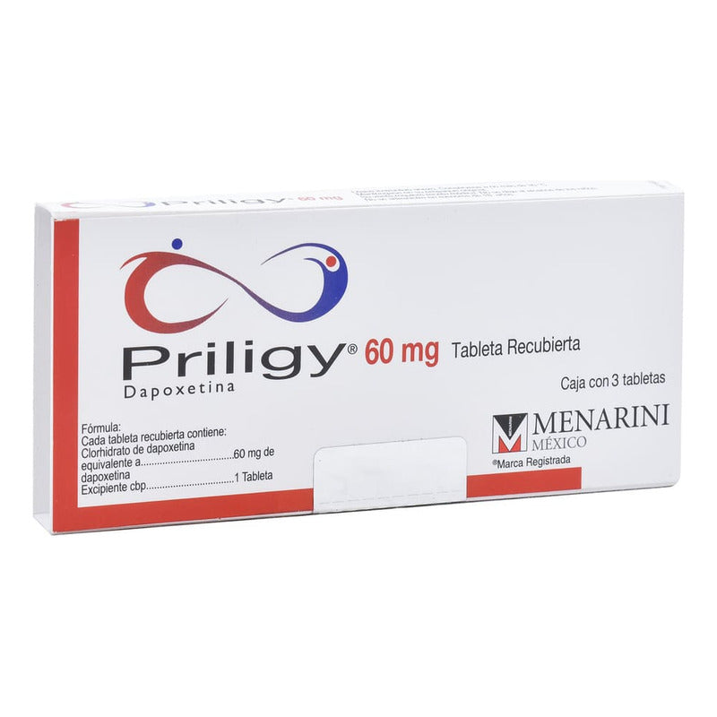 Priligy Tabletas Recubiertas 60 Mg, 3 Tabletas