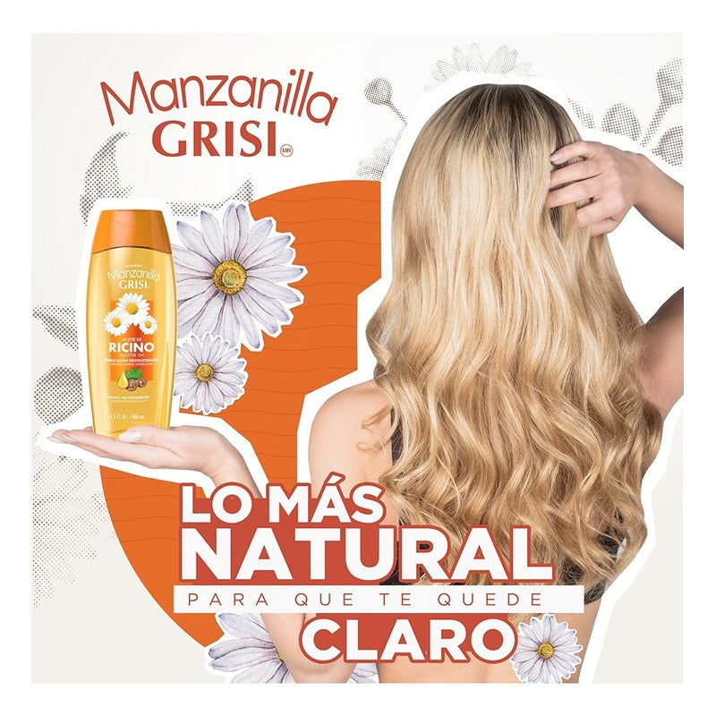 Grisi Manzanilla Hidratación Shampoo Ricino 400ml