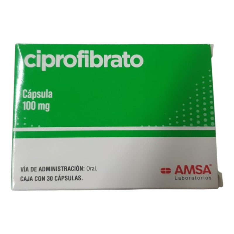 Ciprofibrato Amsa 100mg 30 Capsulas