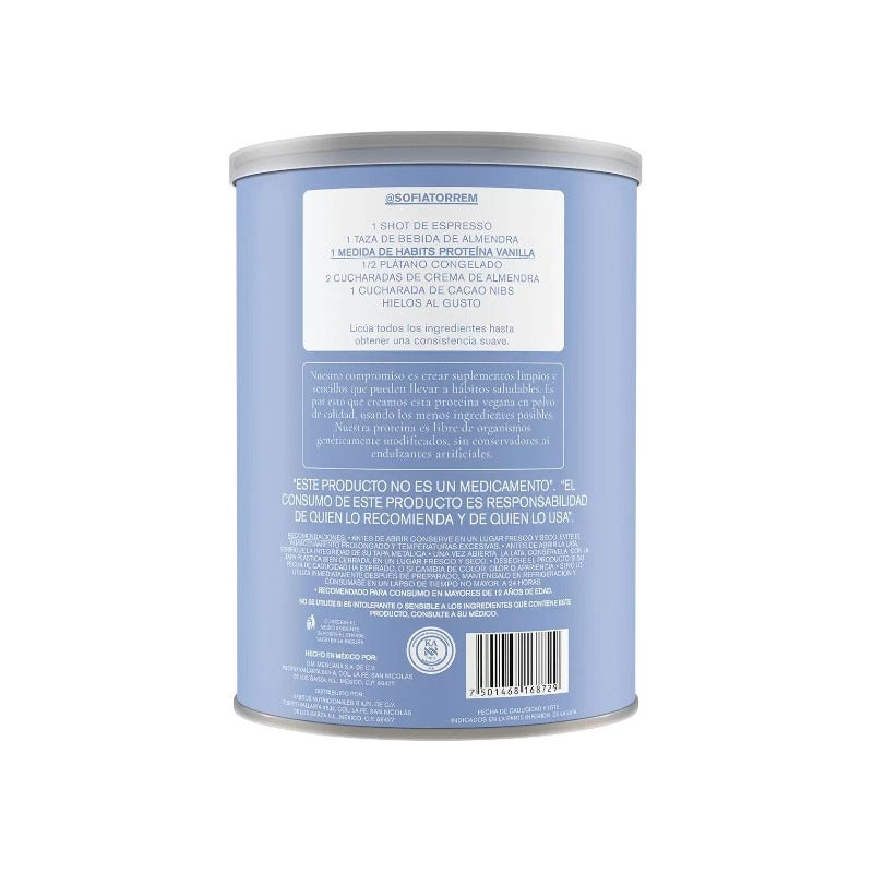 Habits Proteína Vegana Probioticos Vainilla 1220g