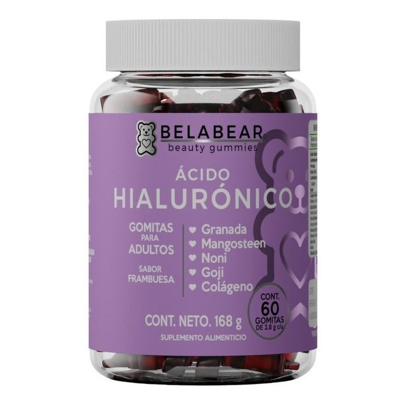 Belabear Ácido Hialurónico 60 Gomitas Frambuesa