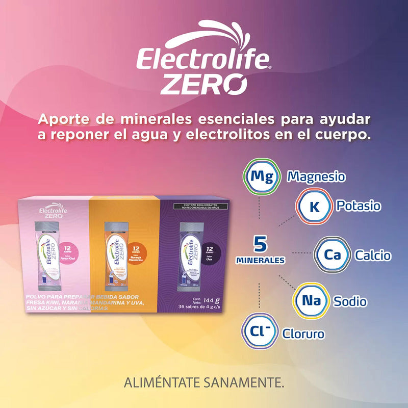 Electrolife Zero Sobre 4g C/u 36pz Multiples