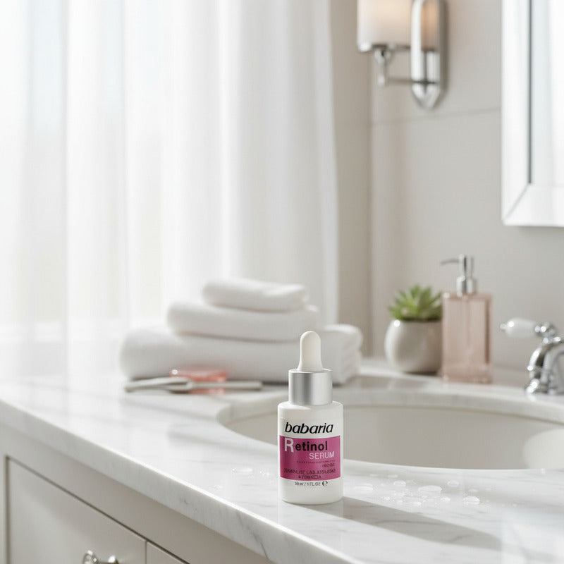 Babaria Sérum Facial Retinol Vegano Antiarrugas, Apto Para Todo Tipo De Piel, 30ml