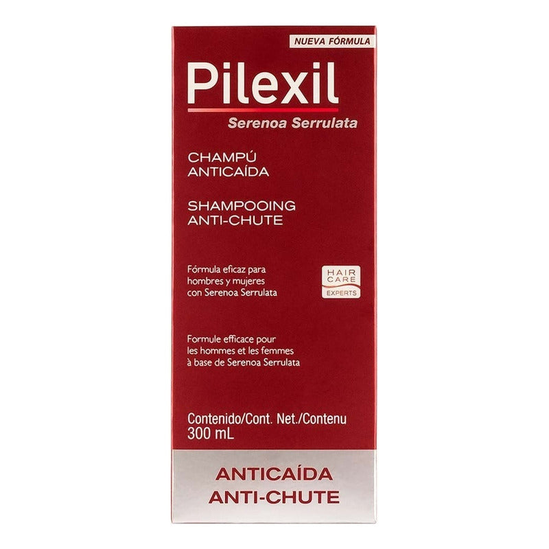 Pilexil Shampoo Para Cuidado Anticaída Del Cabello 300 Ml Con Serenoa Serrulata Y Zinc