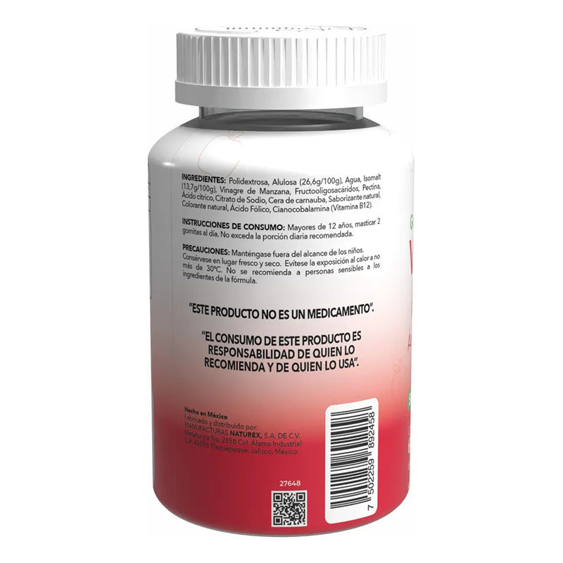 Gomix 60 Gomitas Con Vinagre De Manzana - Manzana