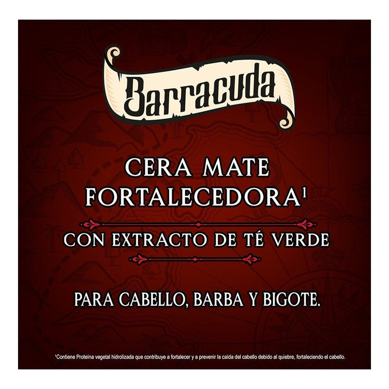 Cera Para Cabello Barracuda Mate Fortalecedora 60g