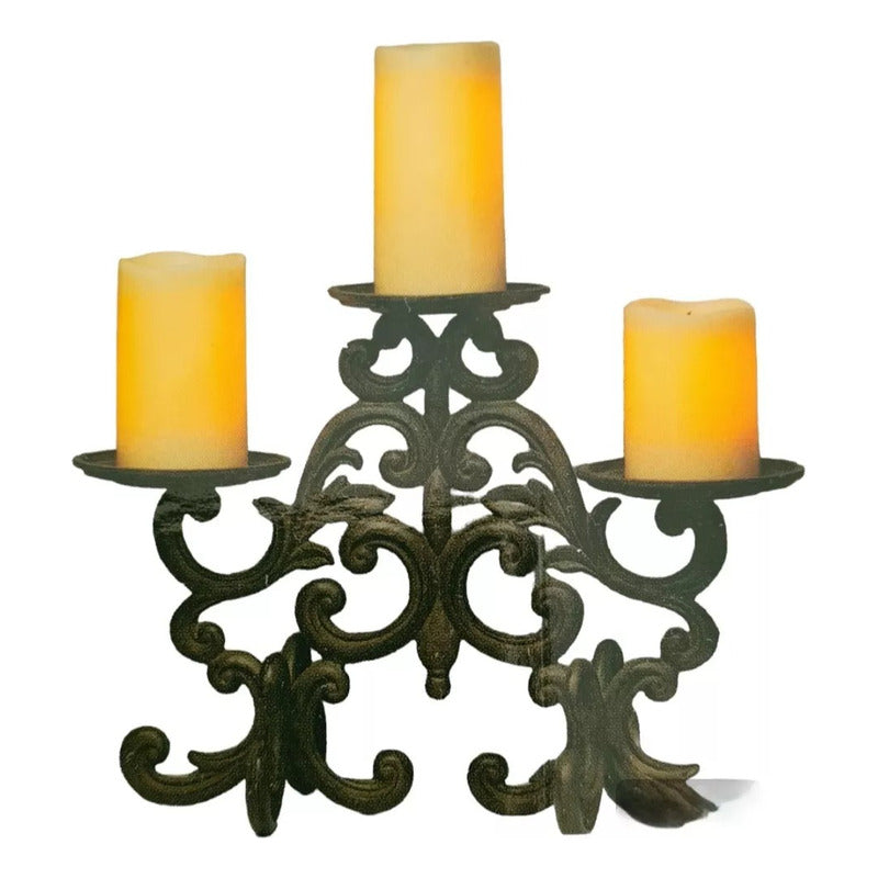 6 Velas Led Que Cambian De Color Con Control Remoto Color Crema Liso