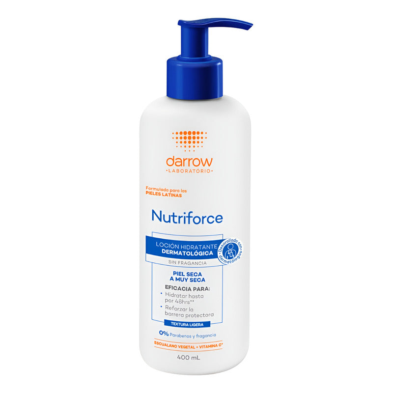 Nutriforce Locion Hidratante Dermatológica Piel Seca 400ml Neutra