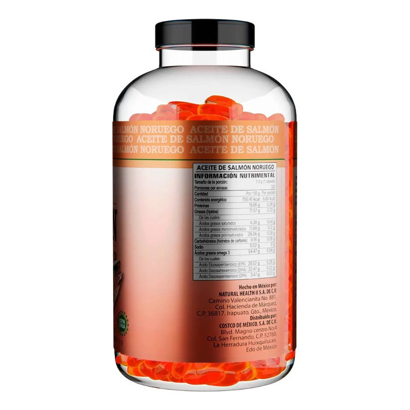 Aceite De Salmón Noruego Omega 3 All Nature 320 Cápsulas Sin Sabor